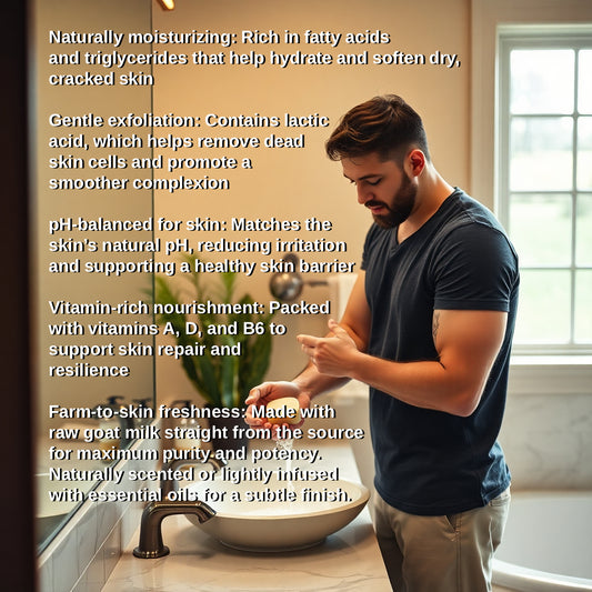 2 Pack - Handmade Military‑Style Novelty Goat Milk Soap - Manly Scents