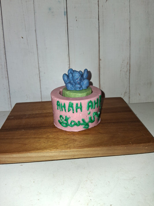 Stayin Alive Goat Soap Planter with Succulents - Hawaiian