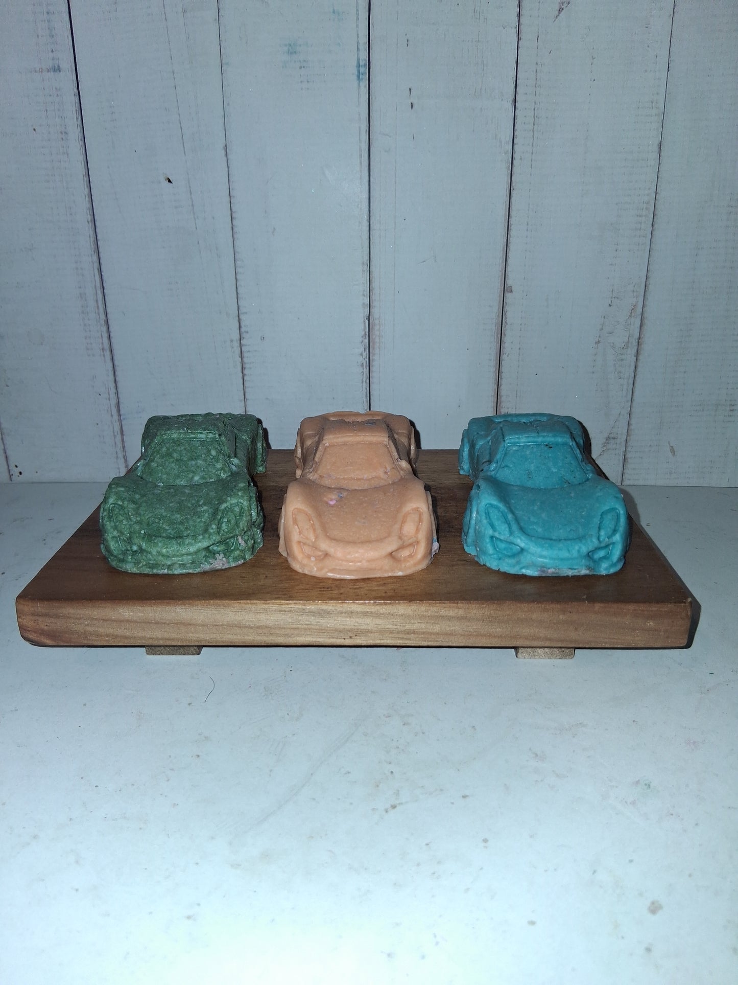 Zoom‑Zoom Goat Soap Racers — Set of 3 - Melon