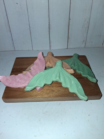 4 pack Mermaid Tails Goat Soap Bars - Citrus