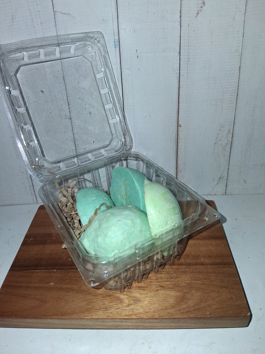 4 pack - Half Lime Shaped and Scented Goat Soap