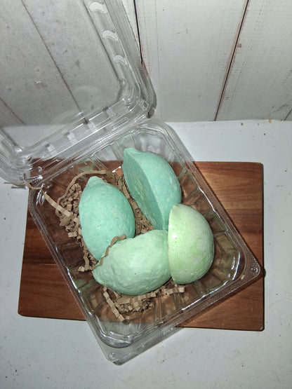 4 pack - Half Lime Shaped and Scented Goat Soap