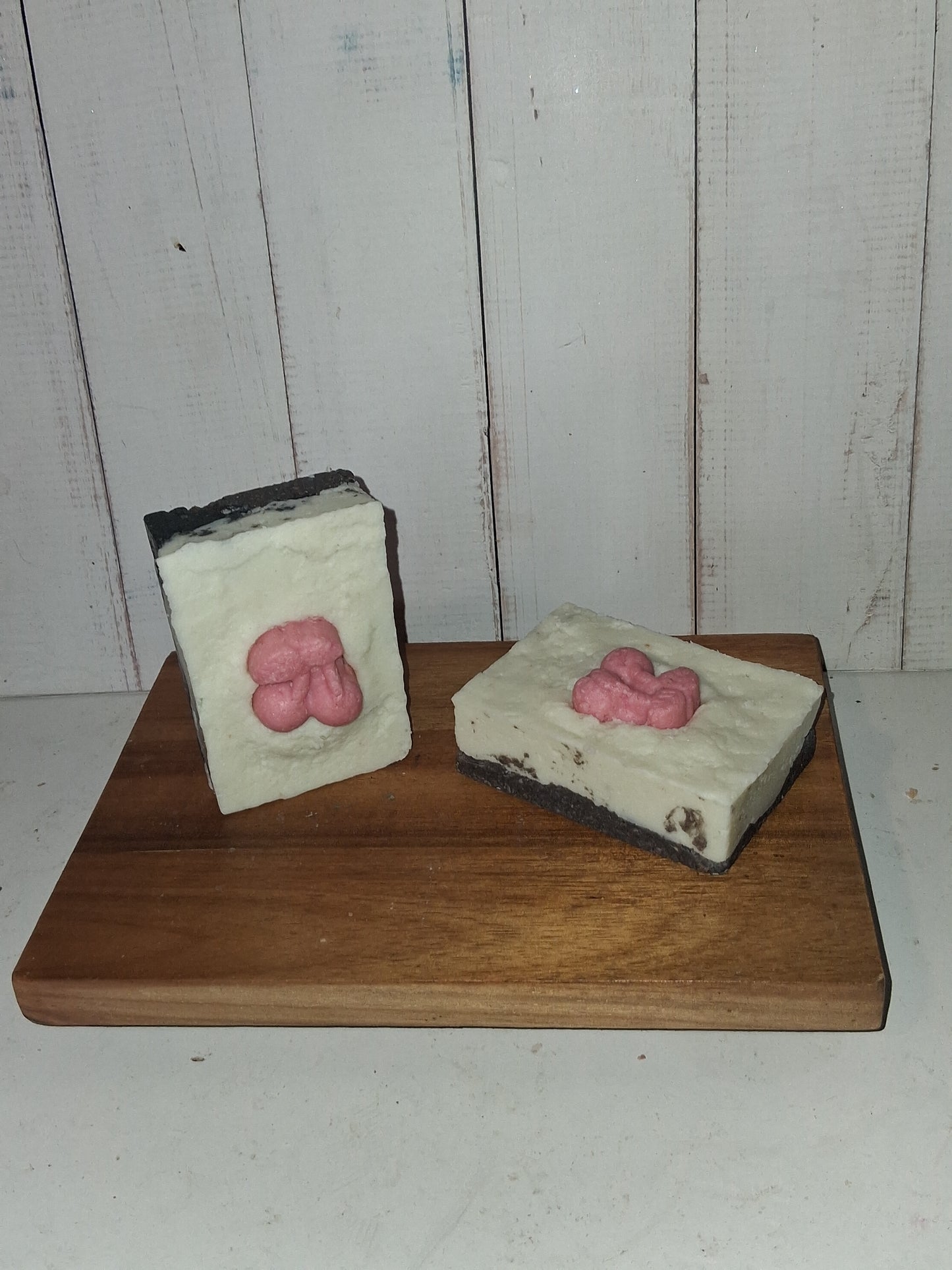Cherry Cheesecake with Chocolate Frosting Goat Soap (2-Pack)