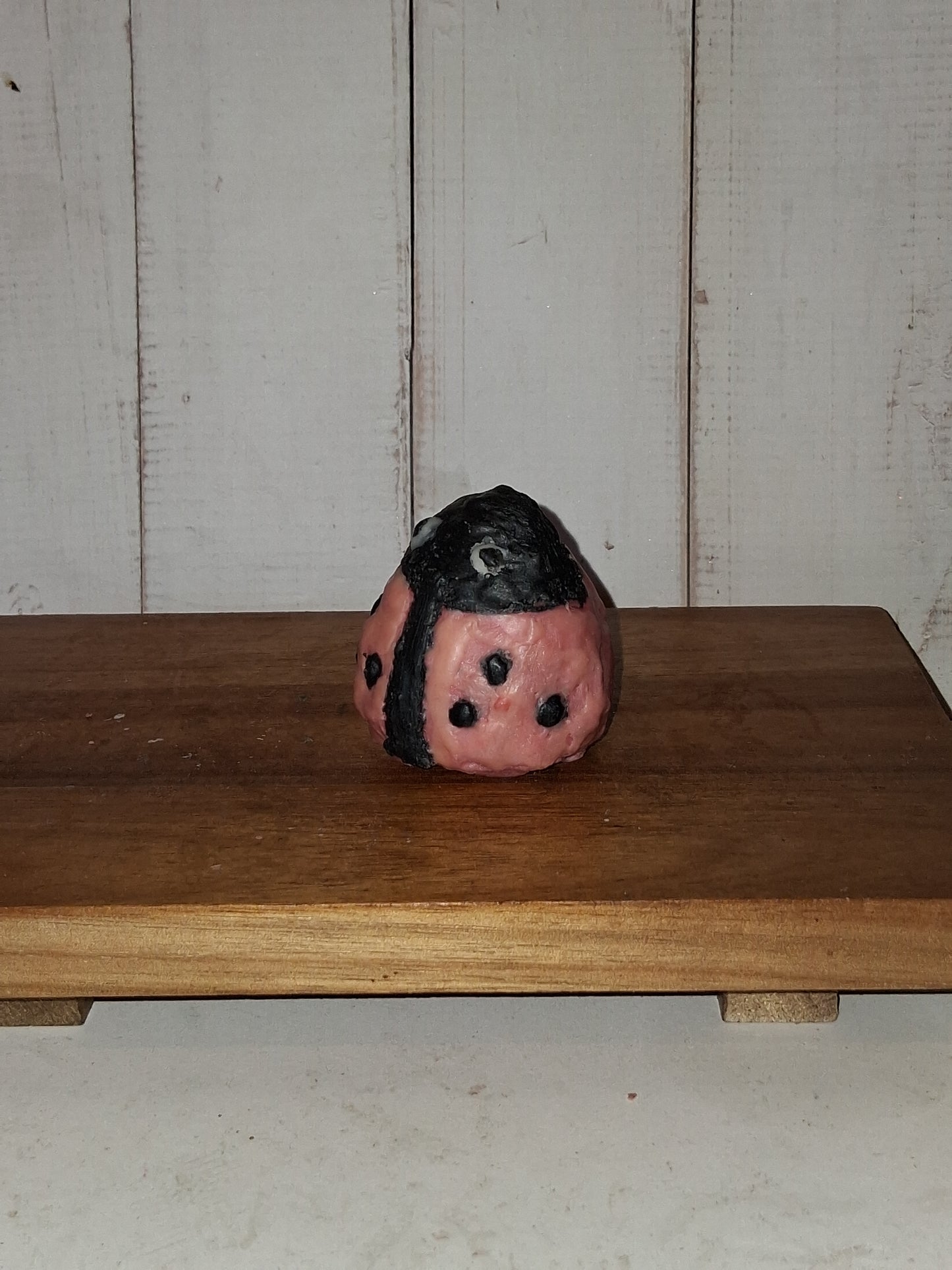 Chocolate‑Dipped Strawberry Ladybug Goat Milk Soap (4-Pack)