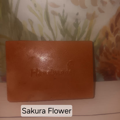 4 pack - Handmade Sakura Flower Scented Goat's Milk Soap