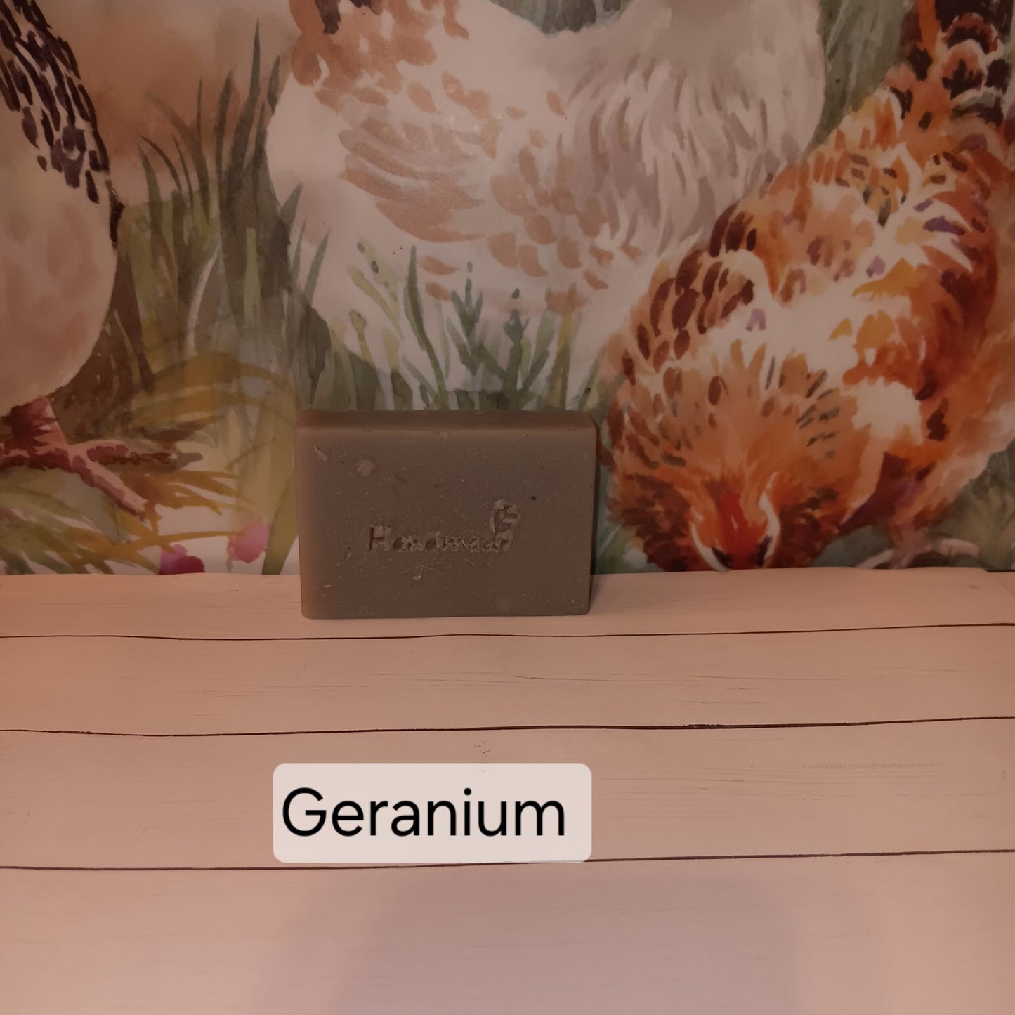 4 pack - Handmade Geranium Goat's Milk Soap