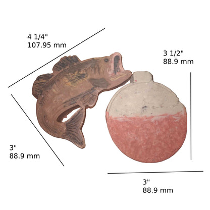 fish and bobber give set for men - goat soap