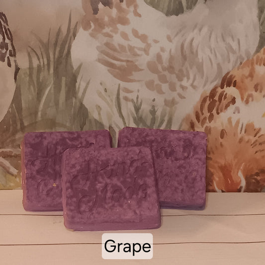 4 pack - Handmade Grape Scented Goat's Milk Soap