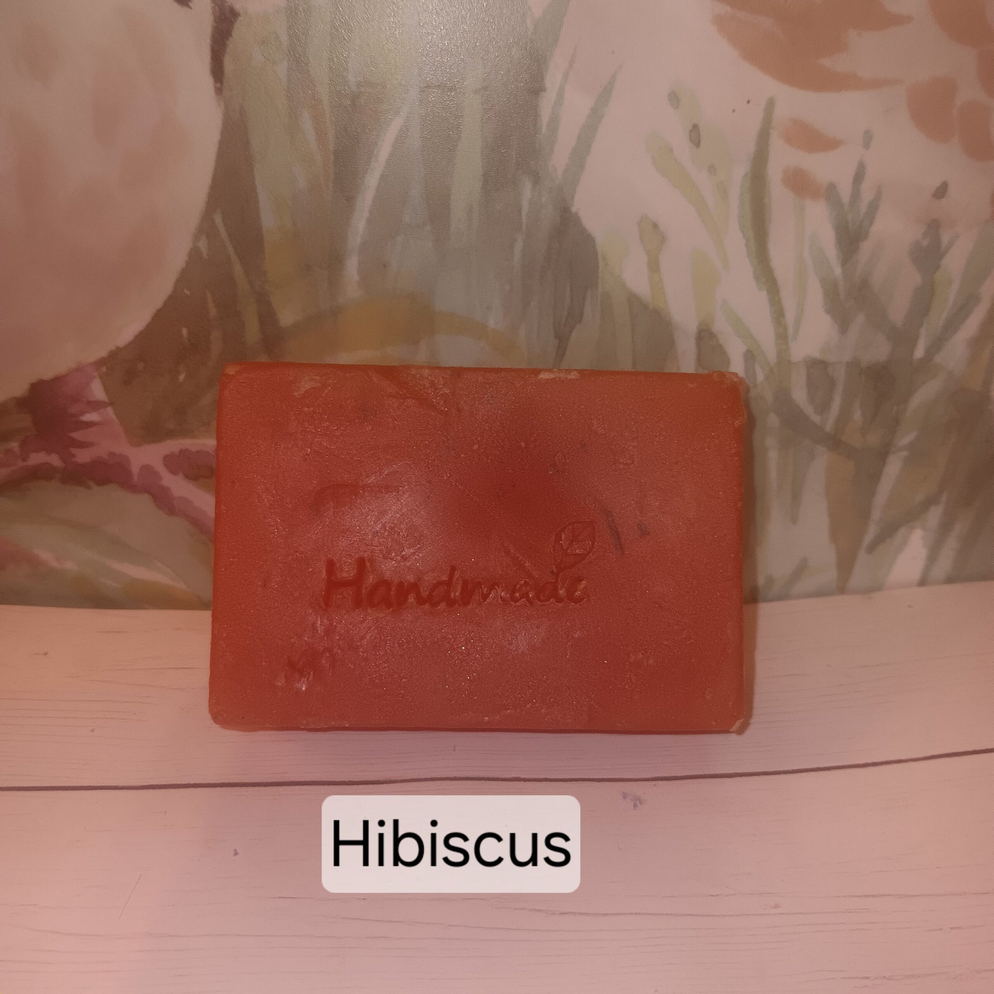 4 pack - Handmade Hibiscus Scented Goat's Milk Soap