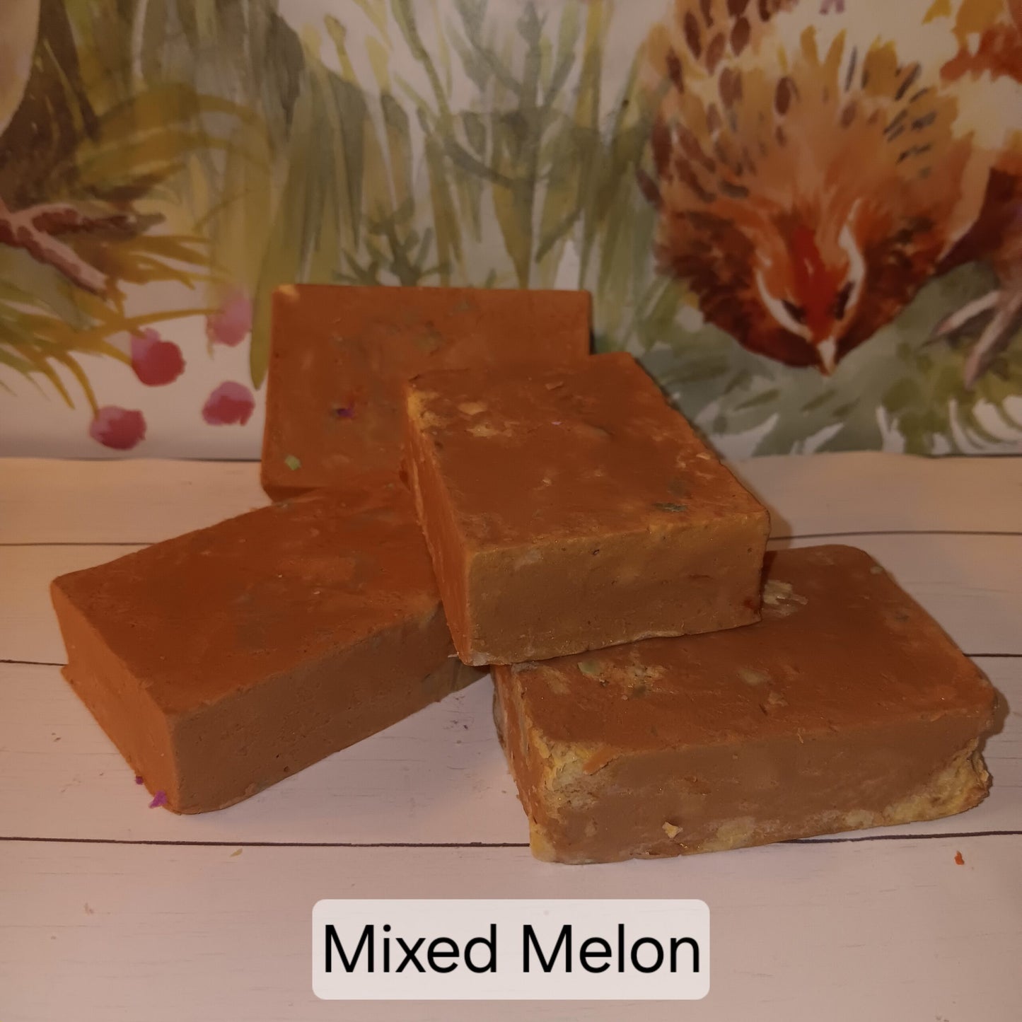 4 pack - Handmade Mixed Melon Scented Goat's Milk Soap