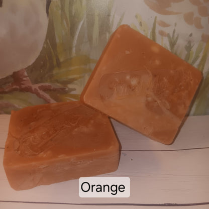 4 pack - Handmade Orange Scented Goat's Milk Soap