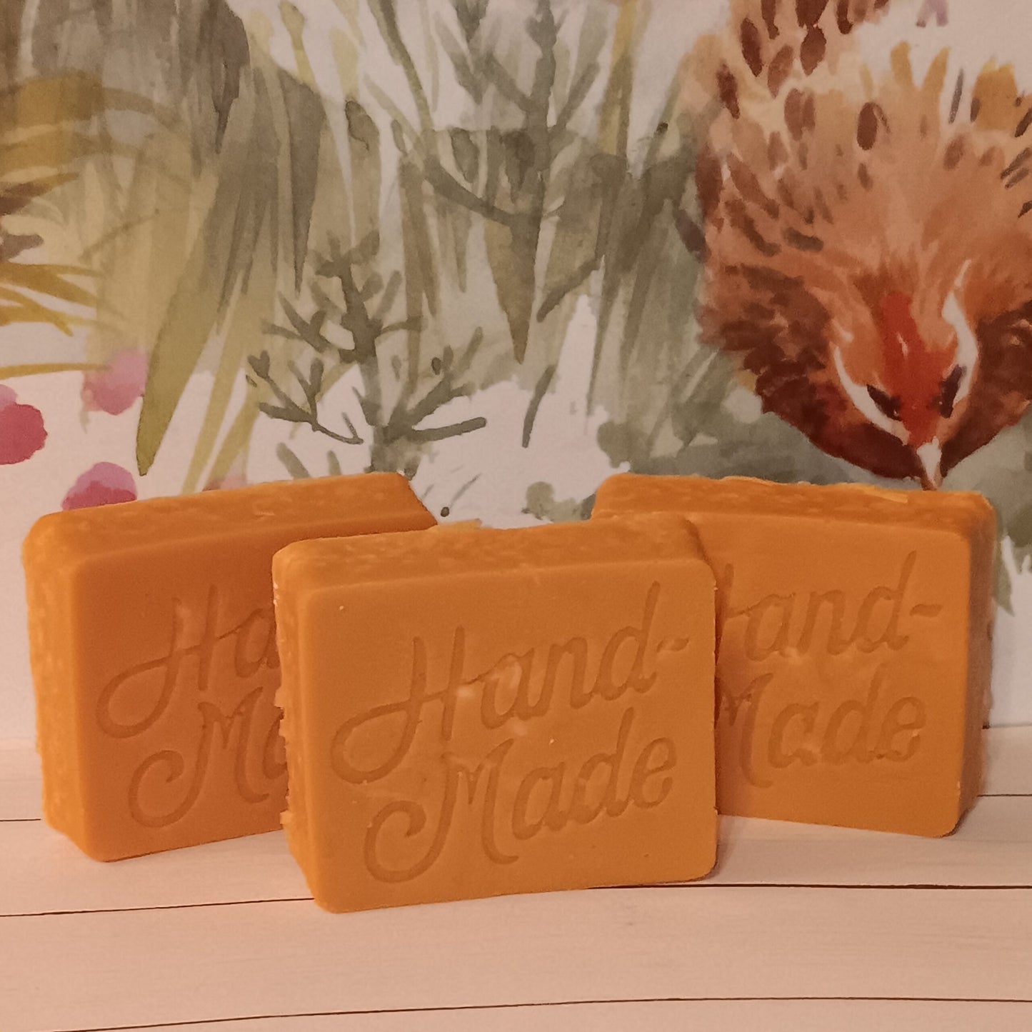 4 pack - Handmade Peach Sunset Goat's Milk Soap